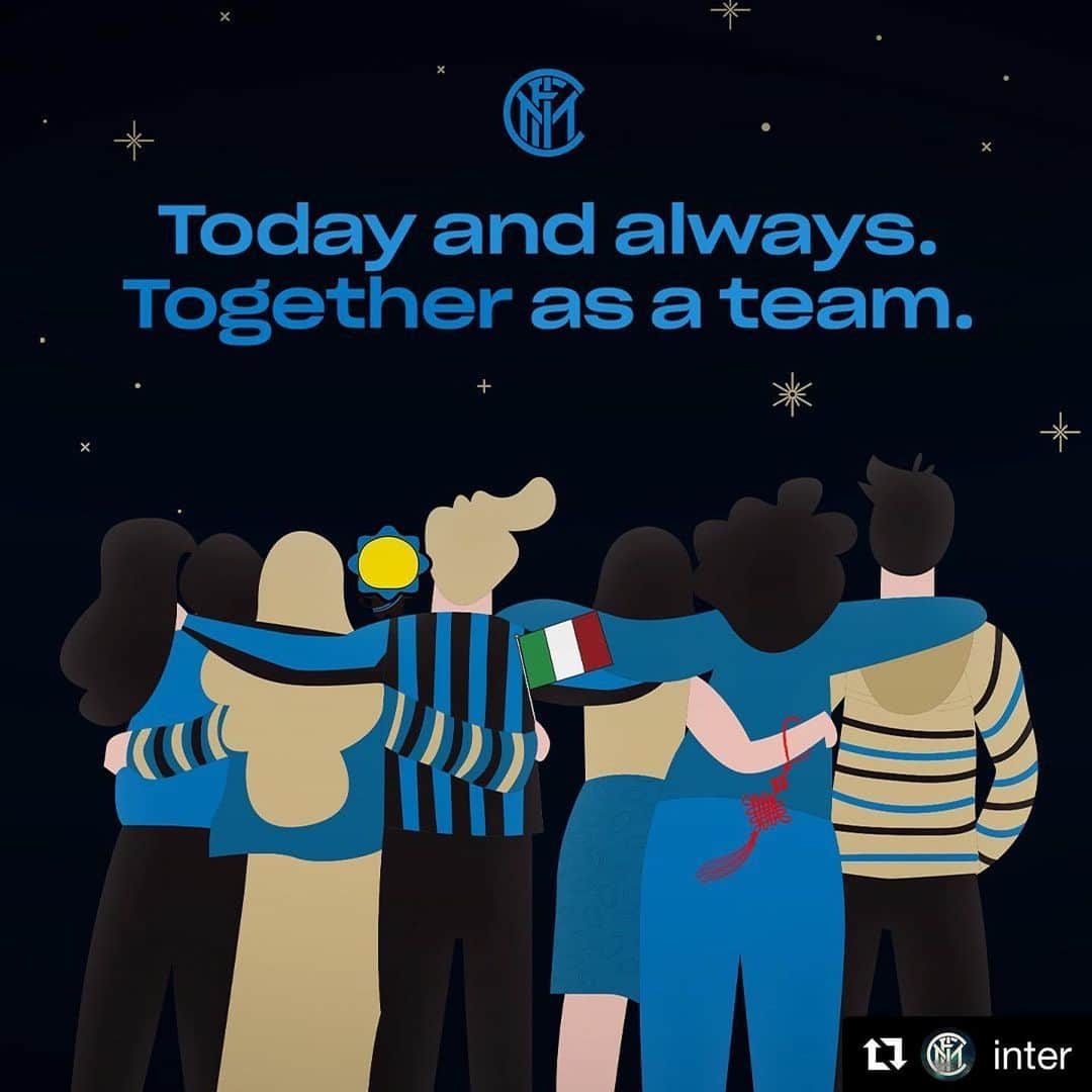 ロベルト・ガリアルディーニさんのインスタグラム写真 - (ロベルト・ガリアルディーニInstagram)「#Repost @inter with @get_repost ・・・ TOGETHER AS A TEAM 🤝🖤💙 #Inter are back in the fight against the Coronavirus through a global crowdfunding campaign, with the aim of not only involving the Inter Club but also fans from all over the world. A total of €500,000 has been donated to the Department of Biomedical Sciences and Clinical Sciences of the Luigi Sacco Hospital in Milan by the first-team players, technical staff and employees of the Club. Now the baton is passed to you the fans, wherever you are in the world: you have the opportunity to join the campaign by donating. More in our stories. #TogetherAsATeam #ForzaInter #FCIM」3月15日 4時27分 - roberto.gagliardini