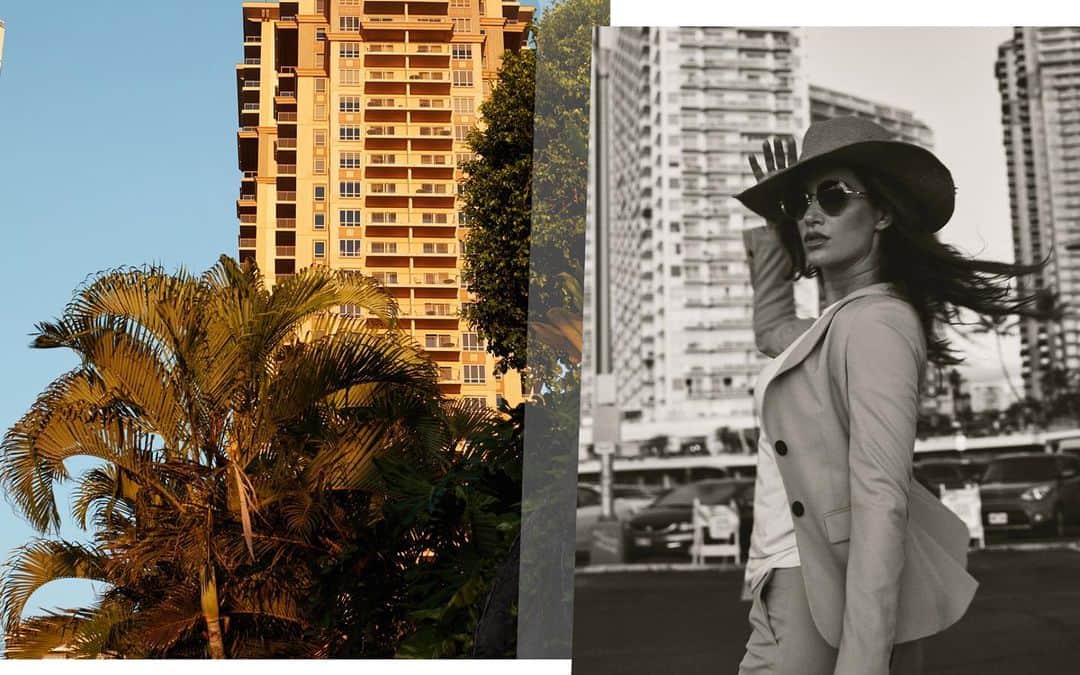 ドナ・フェルドマンのインスタグラム：「Thinking about bringing everyone I love to join me on an island right about now! Here’s new #spring #campaign for German client shot by the uber talented @mikemeyerphotography in #waikiki @makeupbymariahmelanie @taminavonribaupierre @panci #instamood #islandvibes #springfashion2020 #ootd」