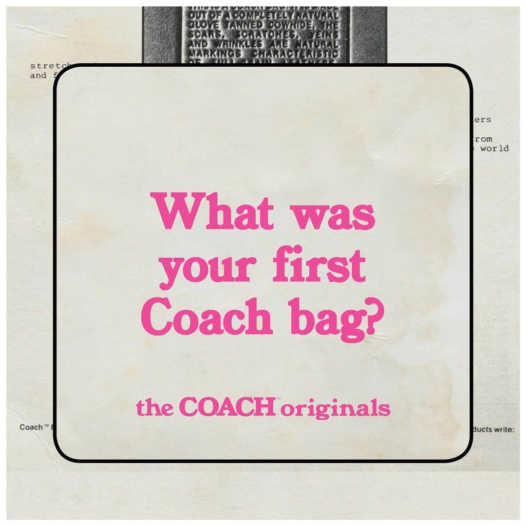 コーチさんのインスタグラム写真 - (コーチInstagram)「What was your first Coach bag? We want our OG's (you) to tell us all about it. Share below. ⤵️ #TheCoachOriginals #CoachNY」3月15日 5時56分 - coach
