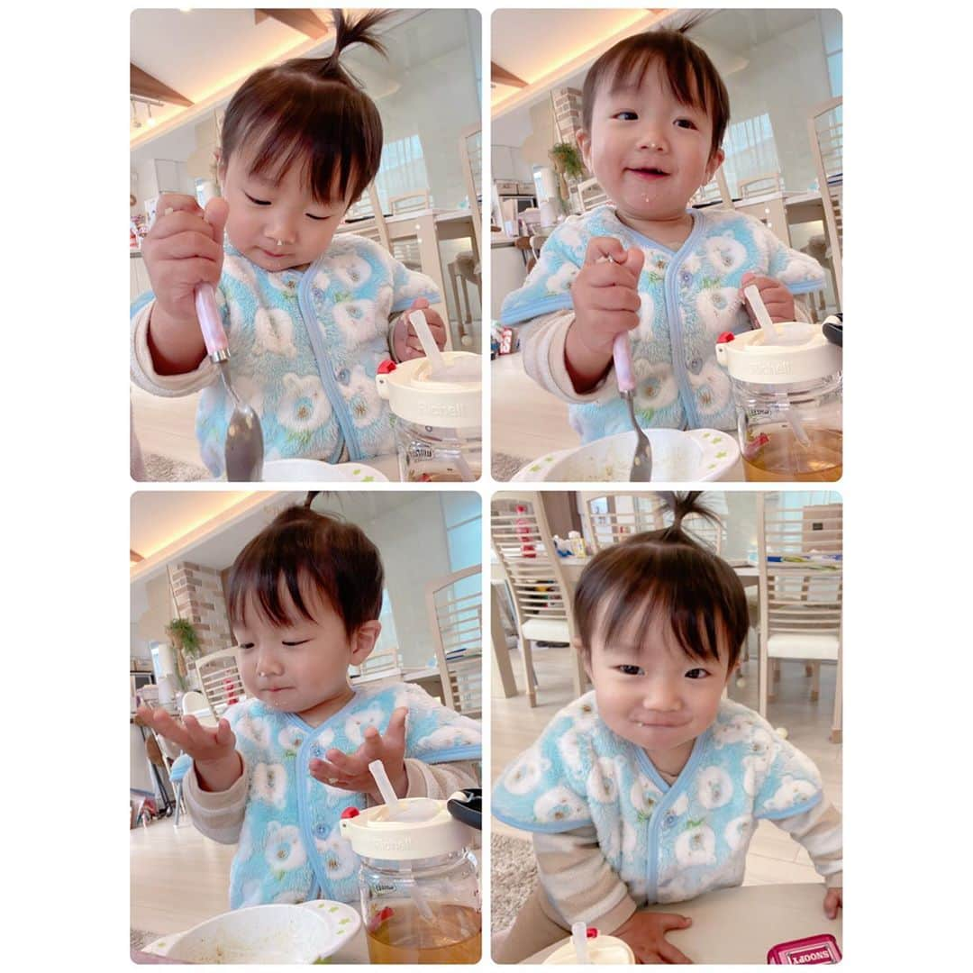 辻希美さんのインスタグラム写真 - (辻希美Instagram)「今日の僕👶💕 #幸空 #一歳三カ月  #ちょんまげ #鼻にお弁当ついてます #笑 #可愛い #小さな彼氏 #👶💕」3月15日 13時00分 - tsujinozomi_official