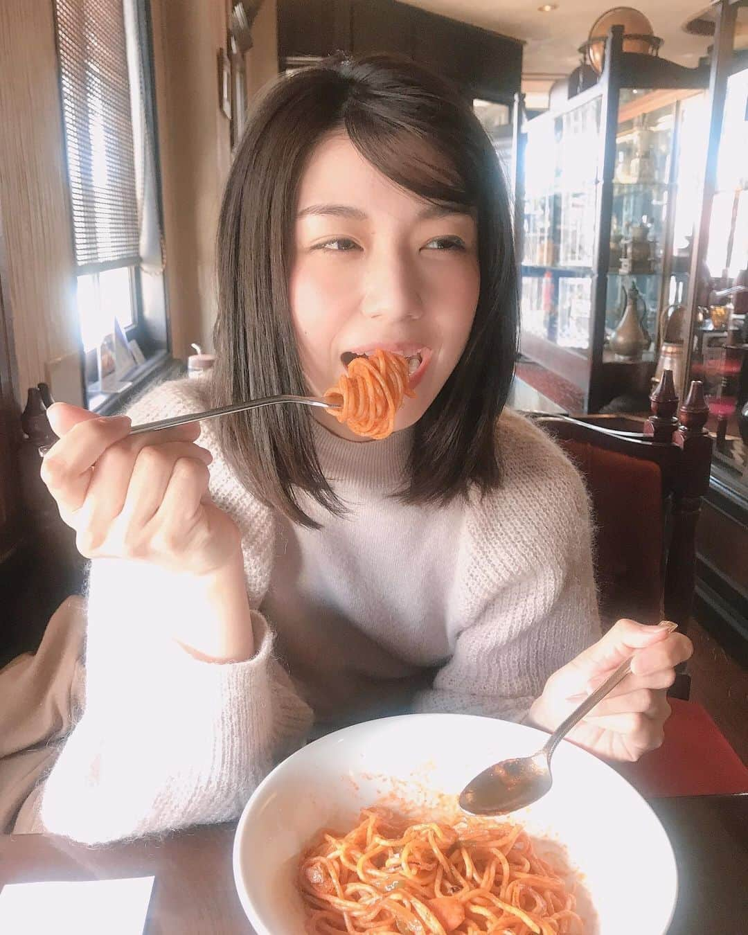 藤木由貴さんのインスタグラム写真 - (藤木由貴Instagram)「ナポリタン✨ . #沼津 #喫茶店 #ランチ #藤木由貴 #coffee #欧蘭陀館 #地元」3月15日 19時48分 - yuki.grm