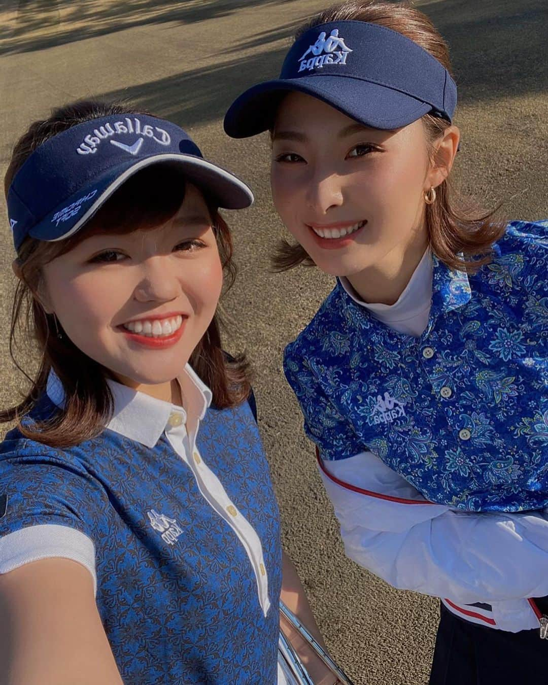 廣田真優さんのインスタグラム写真 - (廣田真優Instagram)「今日は#kappa の撮影でした💙👭 ポートレートすごい👀！！ #kappagolf #kappabanda#kappajapan #callaway #nike #golf#onepeace #廣田真優」3月15日 22時15分 - mayu_hirota