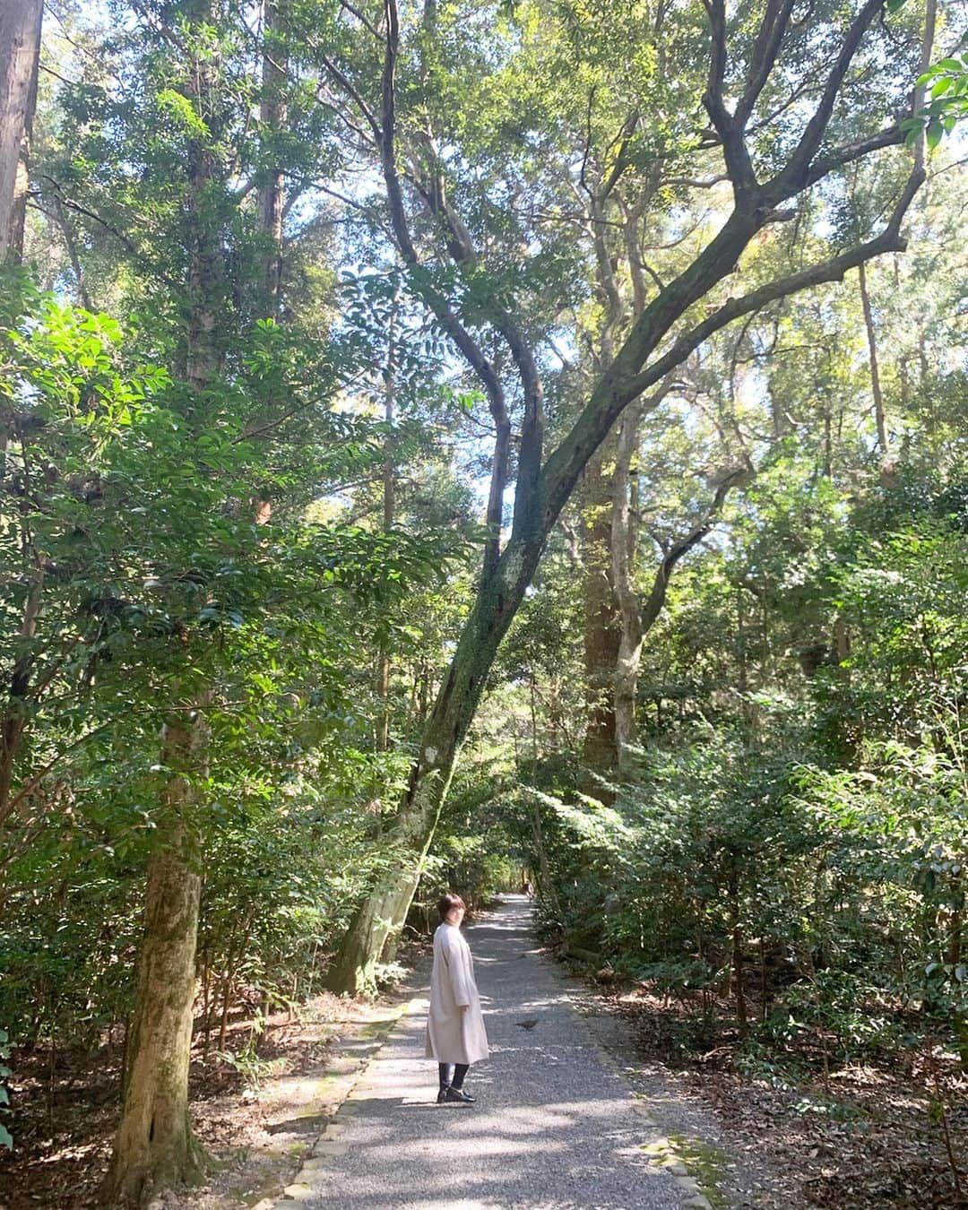 稲富菜穂さんのインスタグラム写真 - (稲富菜穂Instagram)「伊勢神宮さんへ🏃‍♂️💨. 空気が美味しくパワーを頂いた気持ち😌. . #伊勢神宮 #内宮 #外宮 #たっぷり歩いた #三重県 #三重県観光 #伊勢神宮参拝  #パワースポット #素敵時間 #マスクしてたけど #写真の時はちゃっかり外す」3月15日 22時56分 - inatomi74