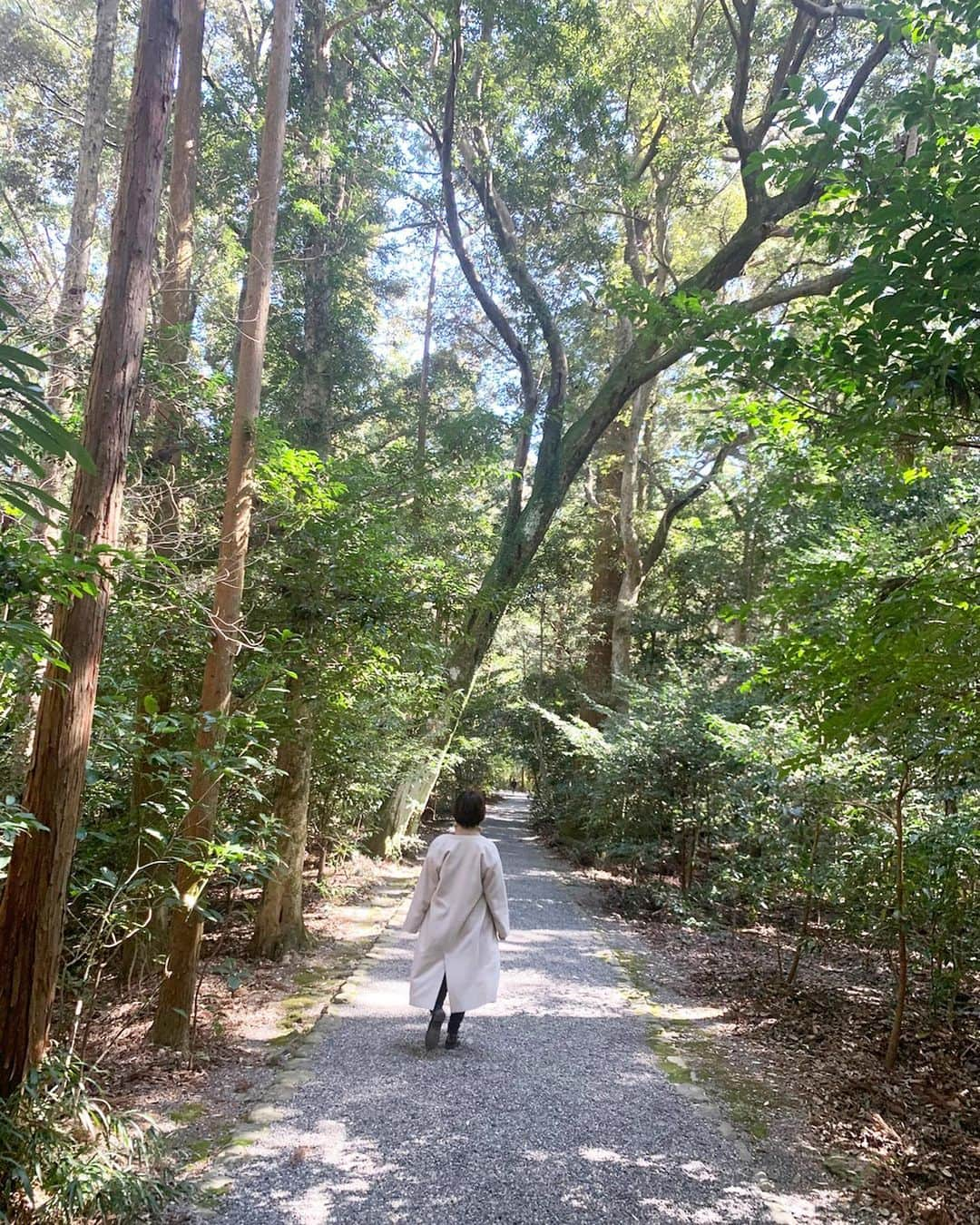 稲富菜穂さんのインスタグラム写真 - (稲富菜穂Instagram)「伊勢神宮さんへ🏃‍♂️💨. 空気が美味しくパワーを頂いた気持ち😌. . #伊勢神宮 #内宮 #外宮 #たっぷり歩いた #三重県 #三重県観光 #伊勢神宮参拝  #パワースポット #素敵時間 #マスクしてたけど #写真の時はちゃっかり外す」3月15日 22時56分 - inatomi74