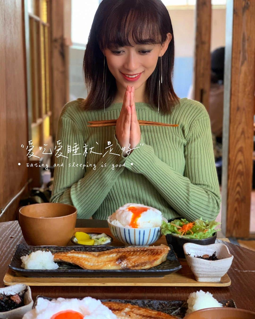 梨衣名さんのインスタグラム写真 - (梨衣名Instagram)「爱吃爱睡就是好。 よく食べよく寝て、みんなでコロナ予防ね♡  #yoridokoro #kamakura #ヨリドコロ　#鎌倉　#稲村ヶ崎　#江ノ電　#鎌倉カフェ　#カフェ巡り　#鎌倉グルメ　#朝ごはん　#卵かけご飯　#メレンゲふわふわ　#鎌倉旅行　#烤鱼定食 #生鸡蛋盖饭 #鸡蛋盖饭　#メレンゲ作りで人任せしたw」3月15日 23時12分 - leena3.1415926