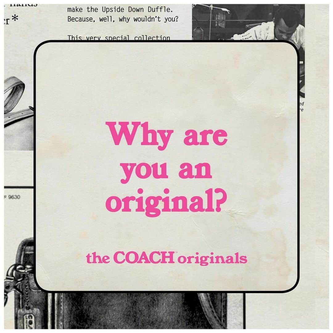 コーチさんのインスタグラム写真 - (コーチInstagram)「Why are you an Original? How do you pave your own way or switch things up? What's your superpower? Tell us below. ⤵️ #TheCoachOriginals #CoachNY」3月16日 6時44分 - coach