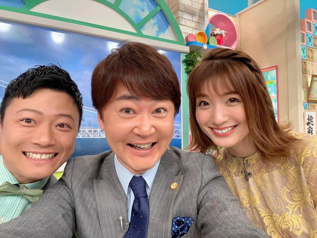 のインスタグラム：「#おは朝 ご覧いただきありがとうございました❣️ #やのぱん #杉枝真結  #おはよう朝日です  #山岸久朗 #山岸弁護士」