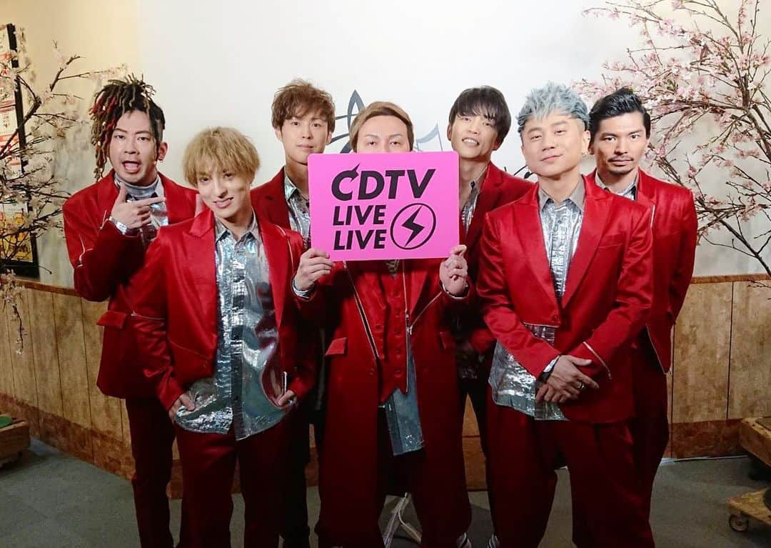 DAICHI のインスタグラム：「CDTV生放送 めためた楽しかったす😆✨ こんなに沢山、露出させて頂き 感激です🙏 本当にありがとうございました❤️🔥 #DAPUMP #CDTV #TBS」