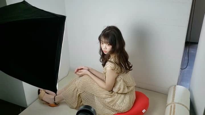 神田萌衣のインスタグラム：「ふわぁふわぁ📸❤ どーでしょうかっ🧐 お仕事モードの萌衣です✋🏻」