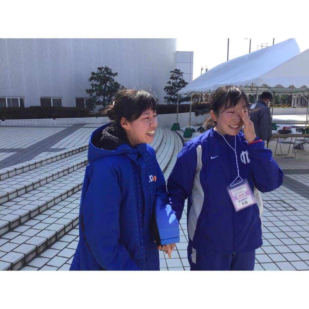 藤井菜々子さんのインスタグラム写真 - (藤井菜々子Instagram)「全日本競歩能美大会で優勝し、東京オリンピックの代表内定しました‼︎ 沢山の方々のサポートとご声援のおかげで内定する事ができました。  女子競歩界を盛り上げていけるように頑張りたいと思います💪🏻✨ また、高校時代から切磋琢磨してきた親友とW優勝でき、とても嬉しかったです✨  東京オリンピックに向けて頑張りますので応援よろしくお願い致します！！ #東京オリンピック  #競歩 #tokyo2020 #racewalking  #olimpic」3月16日 15時03分 - nako5775
