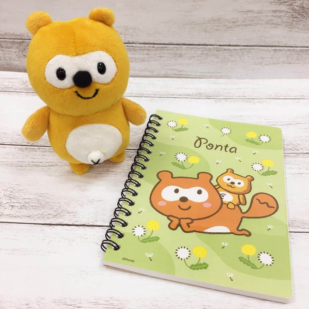 ポンタのインスタグラム：「. 【商品のご紹介】 . . #A6ノート . なに書こうかな～？😊 . . とても便利なA6サイズのリングノート🎶 ポンタがちぃポンと遊んでいる可愛い絵柄です😍 . . ぽんた屋(Amazon)・Ponta特典交換で大好評発売中！ . . . #ponta #ポンタ #ぬいぐるみ #ぽんた屋 #ponta特典交換 #Pontaポイント #ポンタグッズ #ポンタのぬいぐるみ #ぬいぐるみ #A6リングノート #リングノート #メモ #メモ帳 #便利 #癒し #happy #ぬい撮り #ちょっこりさん #ポンスタグラム #撮りポン」