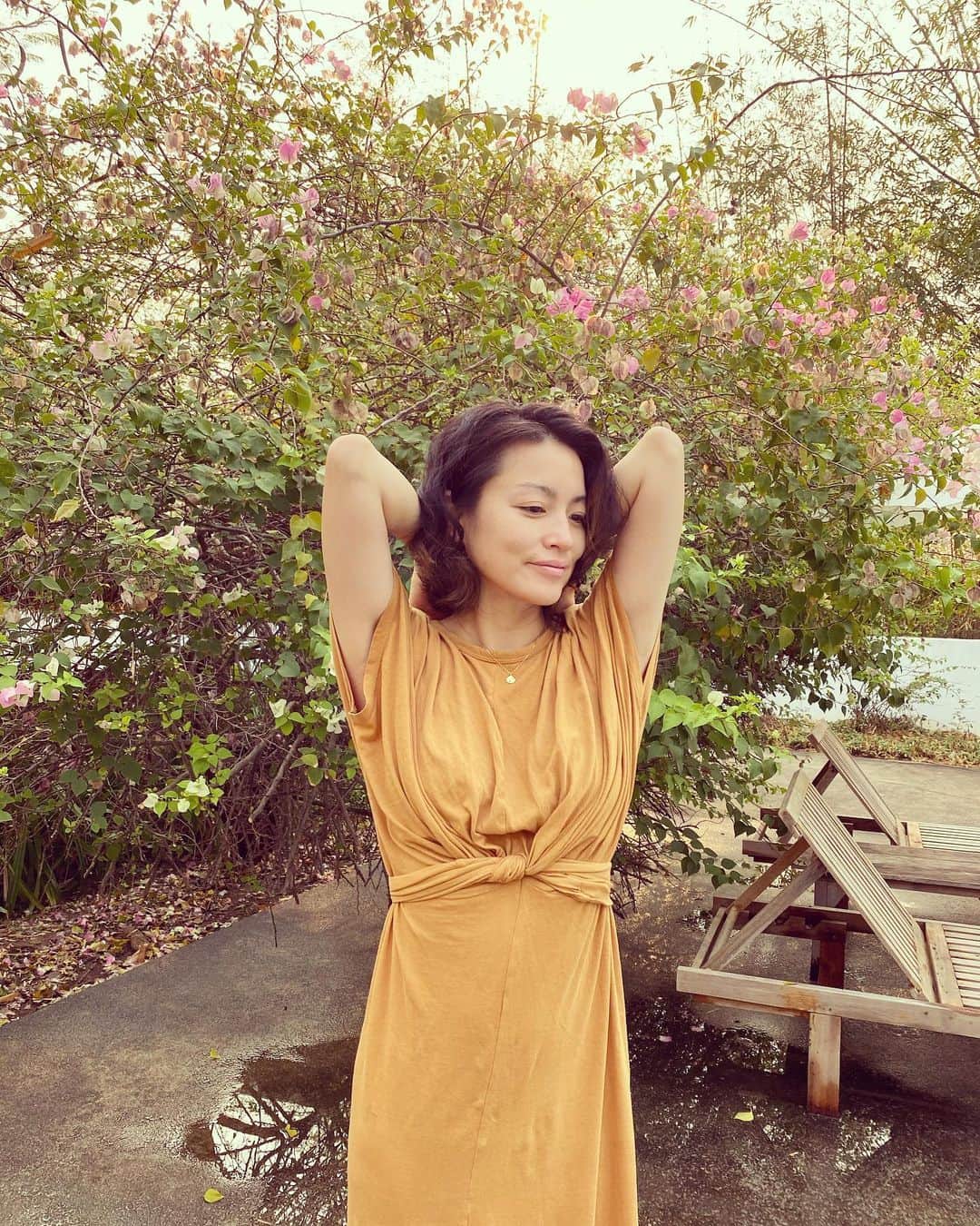 桃生亜希子のインスタグラム：「Hoshihana village に来ました。 🐈 平和でゆったりとした時間を過ごすことができました。 🙏」