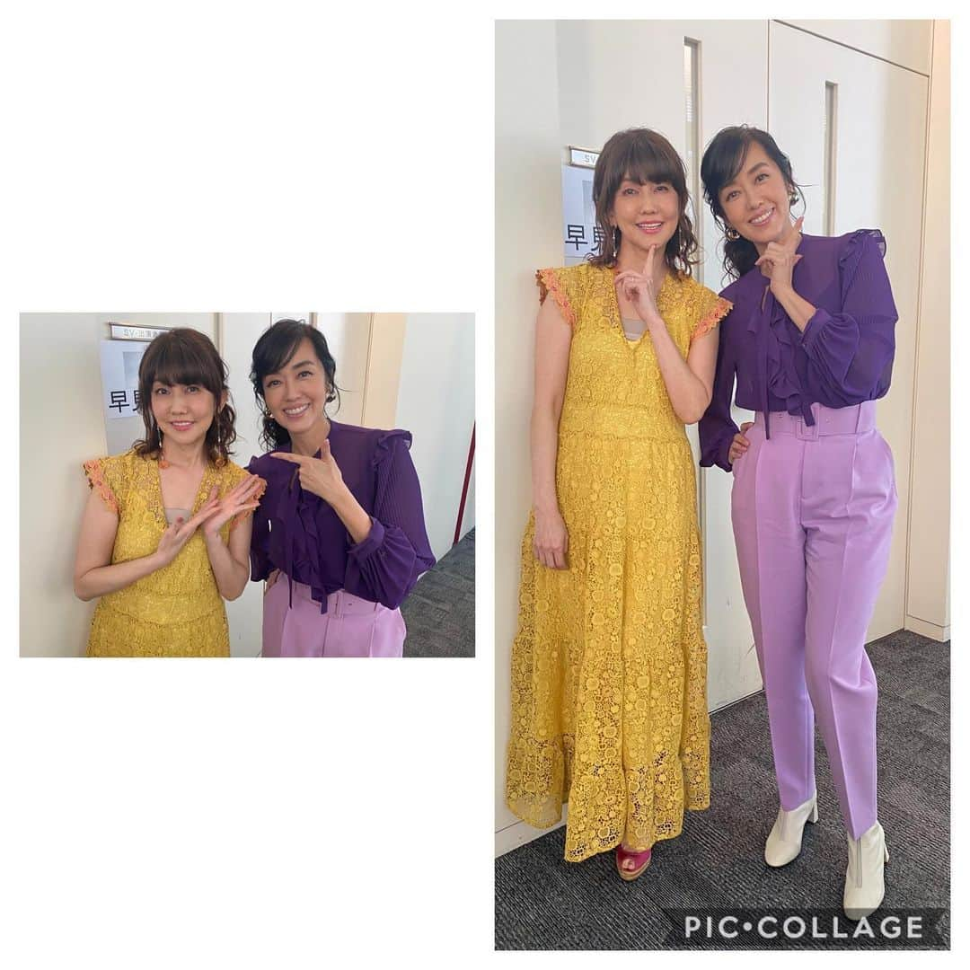 早見優さんのインスタグラム写真 - (早見優Instagram)「Worked together with Iyo-chan 💕  伊代ちゃんとご一緒しました！  3月21日（土）21：00～23：00 「有吉反省会　昭和・平成・令和のアイドル事件簿ランキングトップ30」  #松本伊代 さん #zara」3月16日 16時43分 - yuyuhayami