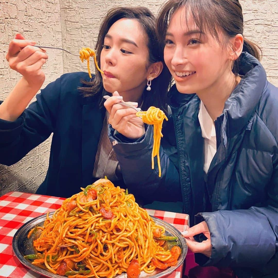 桐谷美玲さんのインスタグラム写真 - (桐谷美玲Instagram)「BAILAオフショット デカ盛りナポリタン本気食い🍝 美味しかったーーー😋」3月16日 18時29分 - mirei_kiritani_