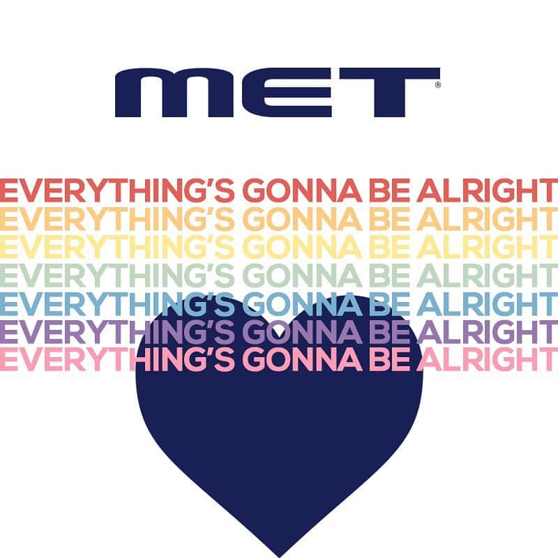 のインスタグラム：「We are stronger together 🌈❤️ #Met #AndraTuttoBene #StrongerTogether」