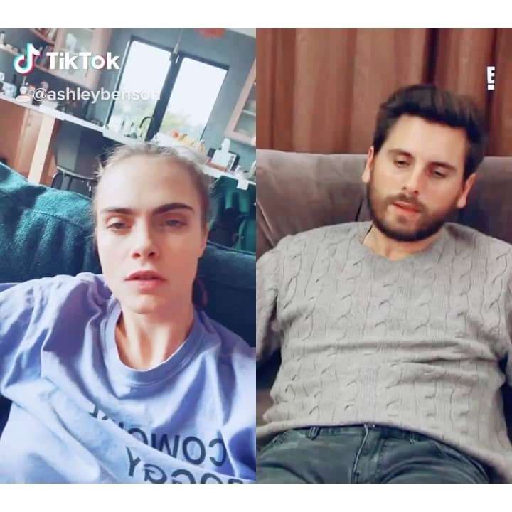 アシュレイ・ベンソンのインスタグラム：「ABCDEFG @caradelevingne」