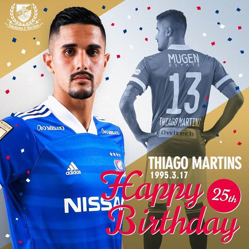 横浜F・マリノスさんのインスタグラム写真 - (横浜F・マリノスInstagram)「. Happy Birthday! @thiagomartinsb . ‪#fmarinos #チアゴマルチンス #誕生日おめでとう #happybirthday ‬」3月17日 7時14分 - yokohamaf.marinos