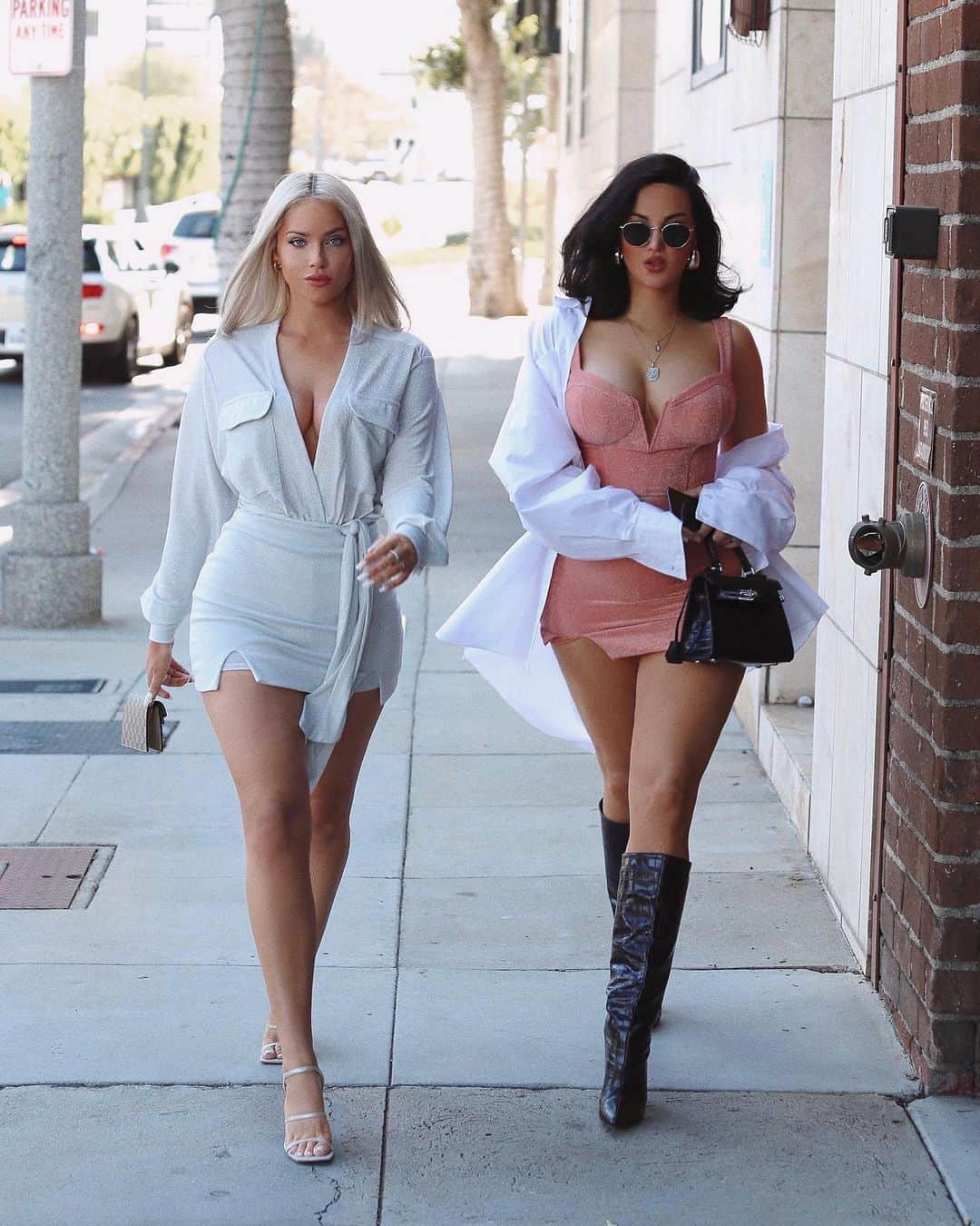 Olivia Piersonさんのインスタグラム写真 - (Olivia PiersonInstagram)「👯‍♀️ @nataliehalcro & I strutting in @natlivcollection ✨ NAT: NAOMI CORSET & DELILAH SKORT LIV: JULIET BODYSUIT & DAPHNE SKORT Ps... Our website is currently unavailable to shop as we take precautionary measures due to COVID-19. We apologize for the inconvenience & thank you for your patience! Please subscribe to our newsletter to be notified when store reopens! Stay safe everyone! 🤍 📸: @joelhalcro」3月17日 7時26分 - oliviapierson