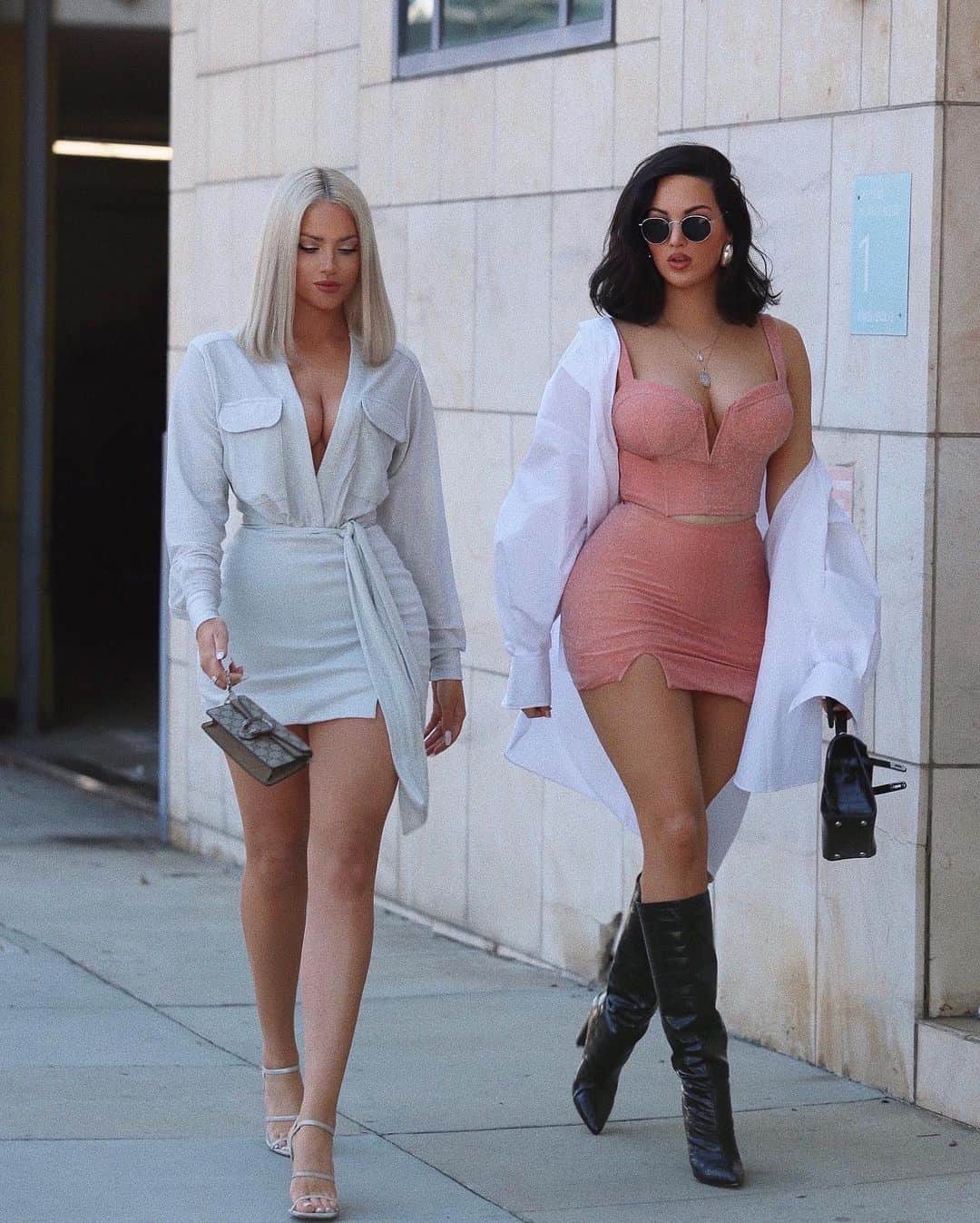 Olivia Piersonさんのインスタグラム写真 - (Olivia PiersonInstagram)「👯‍♀️ @nataliehalcro & I strutting in @natlivcollection ✨ NAT: NAOMI CORSET & DELILAH SKORT LIV: JULIET BODYSUIT & DAPHNE SKORT Ps... Our website is currently unavailable to shop as we take precautionary measures due to COVID-19. We apologize for the inconvenience & thank you for your patience! Please subscribe to our newsletter to be notified when store reopens! Stay safe everyone! 🤍 📸: @joelhalcro」3月17日 7時26分 - oliviapierson