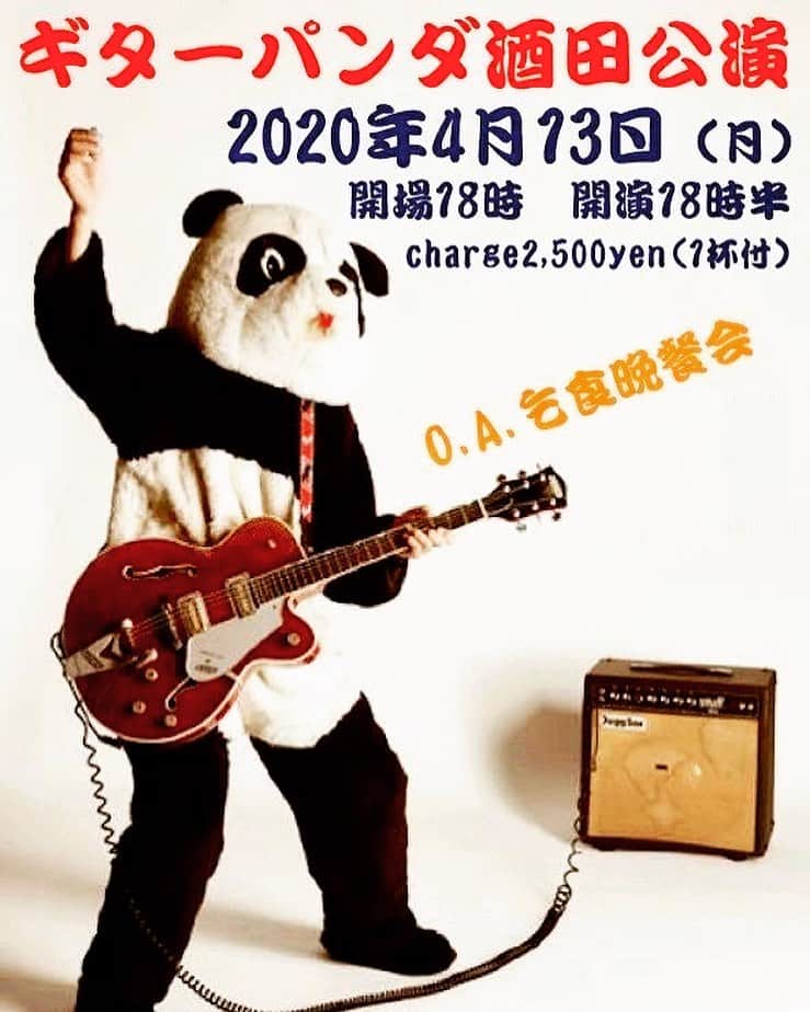 山川のりをのインスタグラム：「4月9日から東北にお邪魔します。詳しくはguitarpanda.netのスケジュールコーナーに書いてます。ごっつぁんです！」