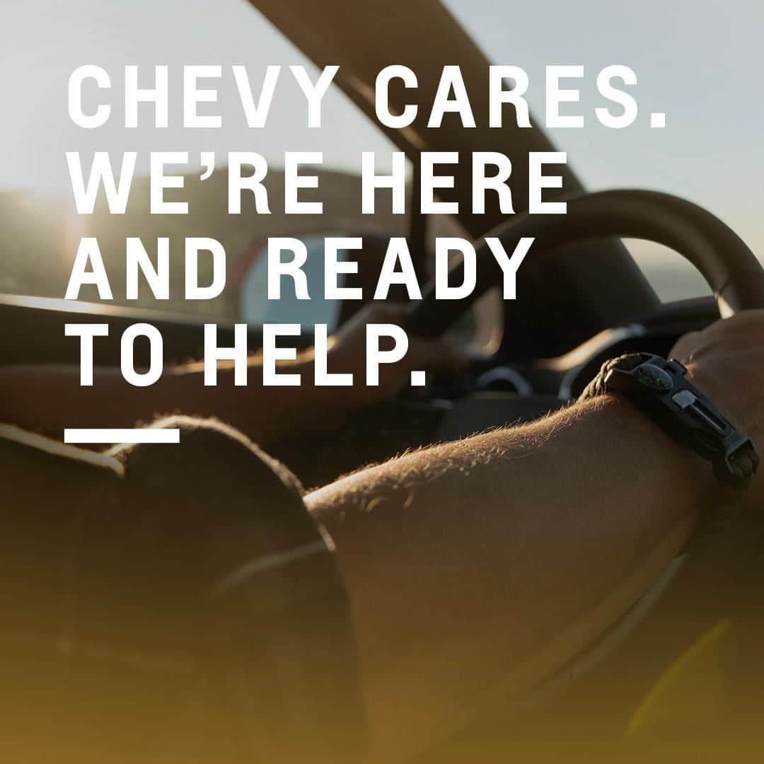 シボレーのインスタグラム：「We've always been here to help. That's a promise we'll keep. For more information, check out the link in bio.」