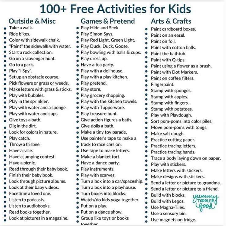 レイチェル・レフィブレのインスタグラム：「Obviously a few of these need to be modified if outside or needing supplies you don’t have but on the whole a helpful list 💕」