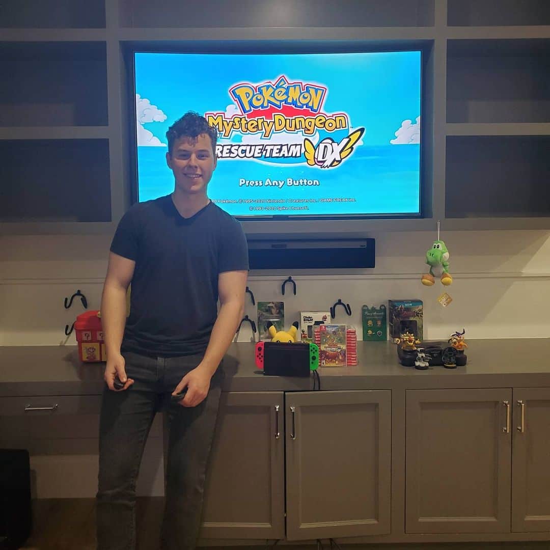 Nolan Gouldのインスタグラム：「#ad About to build my rescue team, become a Pokémon and go on an adventure to save the Pokémon world! Wish me luck... @Nintendo #PokemonMysteryDungeonDX #NintendoSwitch」