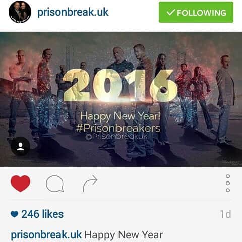 ミューズ・ワトソンのインスタグラム：「Thank you! ☺ happy new year to all my fans 💜!!! @prisonbreak.uk i really like your edit. #happynewyear #prisonbreakfans」