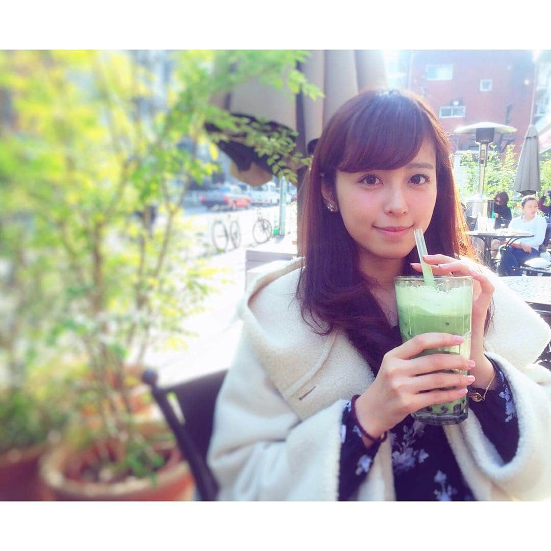 久慈暁子さんのインスタグラム写真 - (久慈暁子Instagram)「* 抹茶が好き🍵 #cafe #抹茶」1月6日 19時10分 - kuji_akiko