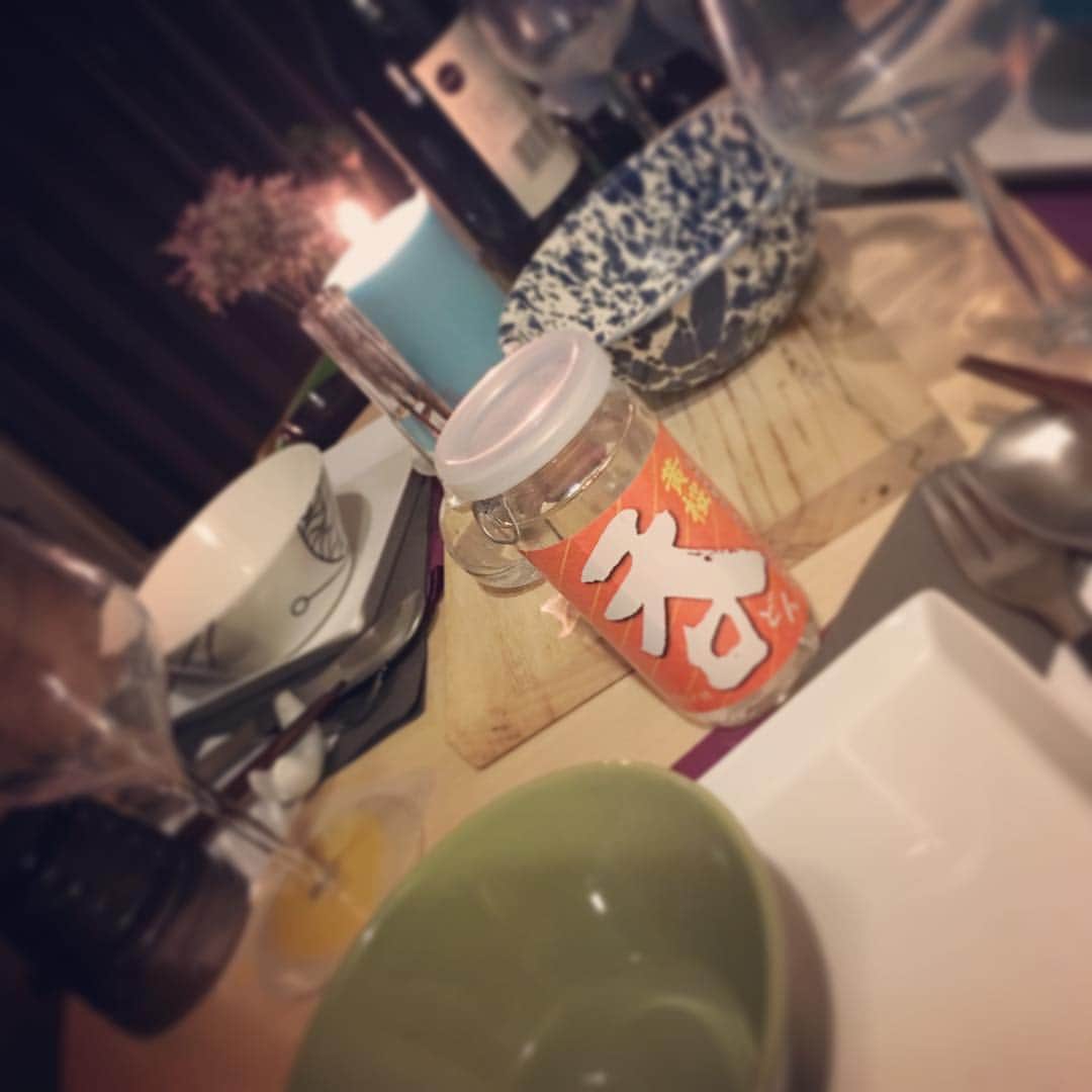笛木優子のインスタグラム：「女子会でも。。。呑！（笑） 💛🍶」