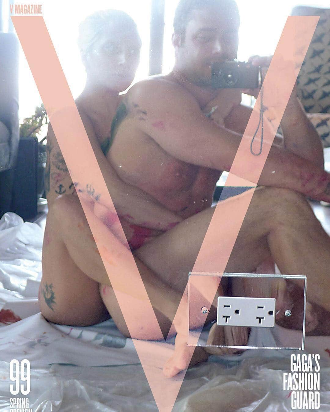 ユ・アインさんのインスタグラム写真 - (ユ・アインInstagram)「#Repost @vmagazine ・・・ V99 cover 15 of 16—Lady Gaga and her fiancé Taylor Kinney. 100% of sales from this cover will go to the Born This Way Foundation. It is only available at vmagazineshop.com」1月10日 18時46分 - hongsick