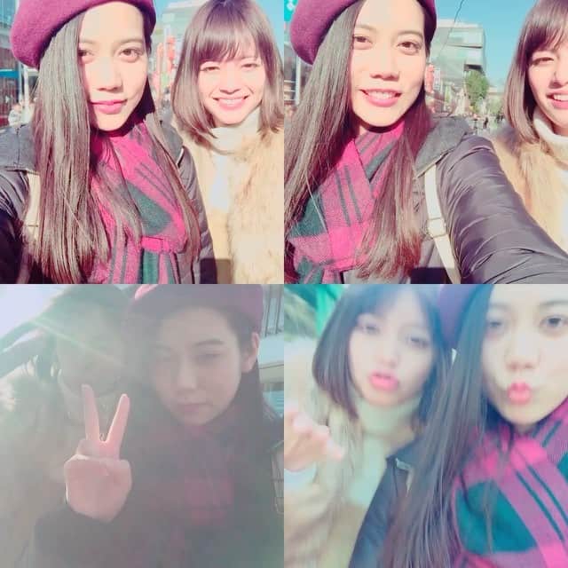 松山愛里のインスタグラム：「👭💕👟🍞 #ルゥアイリーン #散歩 #大好きな #パン屋さん巡り @cecil_lu」