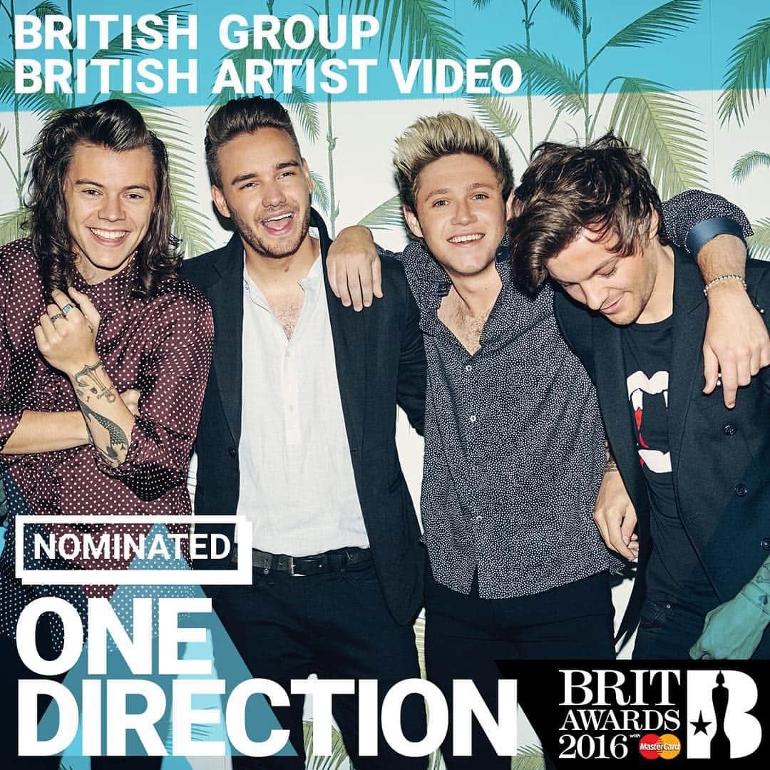 ワン・ダイレクションのインスタグラム：「One Direction are nominated for two awards at this year's @BRITs! #BRITs」