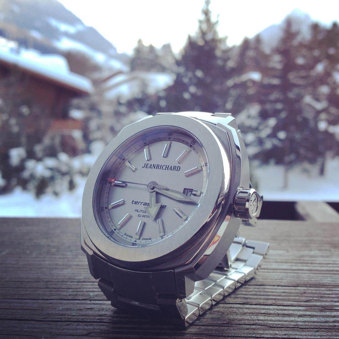 ジャンリシャールのインスタグラム：「Scale the summit with the #terrascope #philosophyoflife #winter #wintertime #watches #watchnerd #watchporn #watchoftheday #wotd 」