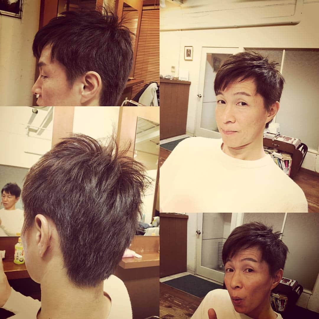 荒木良明のインスタグラム：「中目黒で✂　「スッキリ😃⤴⤴」」