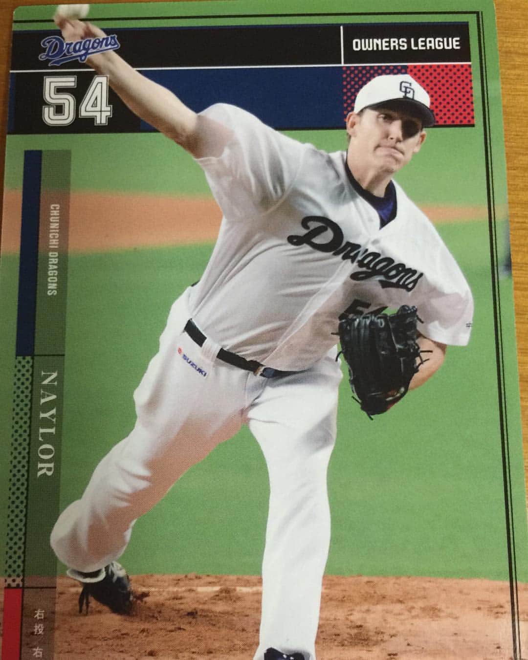ドリュー・ネイラーのインスタグラム：「My new baseball card ⚾️」