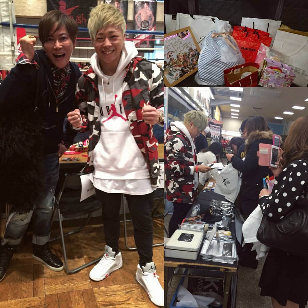 武尊さんのインスタグラム写真 武尊instagram 今日のkrushも熱かった サイン会に来てくださった皆様 バレンタインのプレゼントくださった皆様ありがとうございました そしてヒルナンデスのファッションチェックでお馴染みの植松晃士さんと 今回はウルトラお
