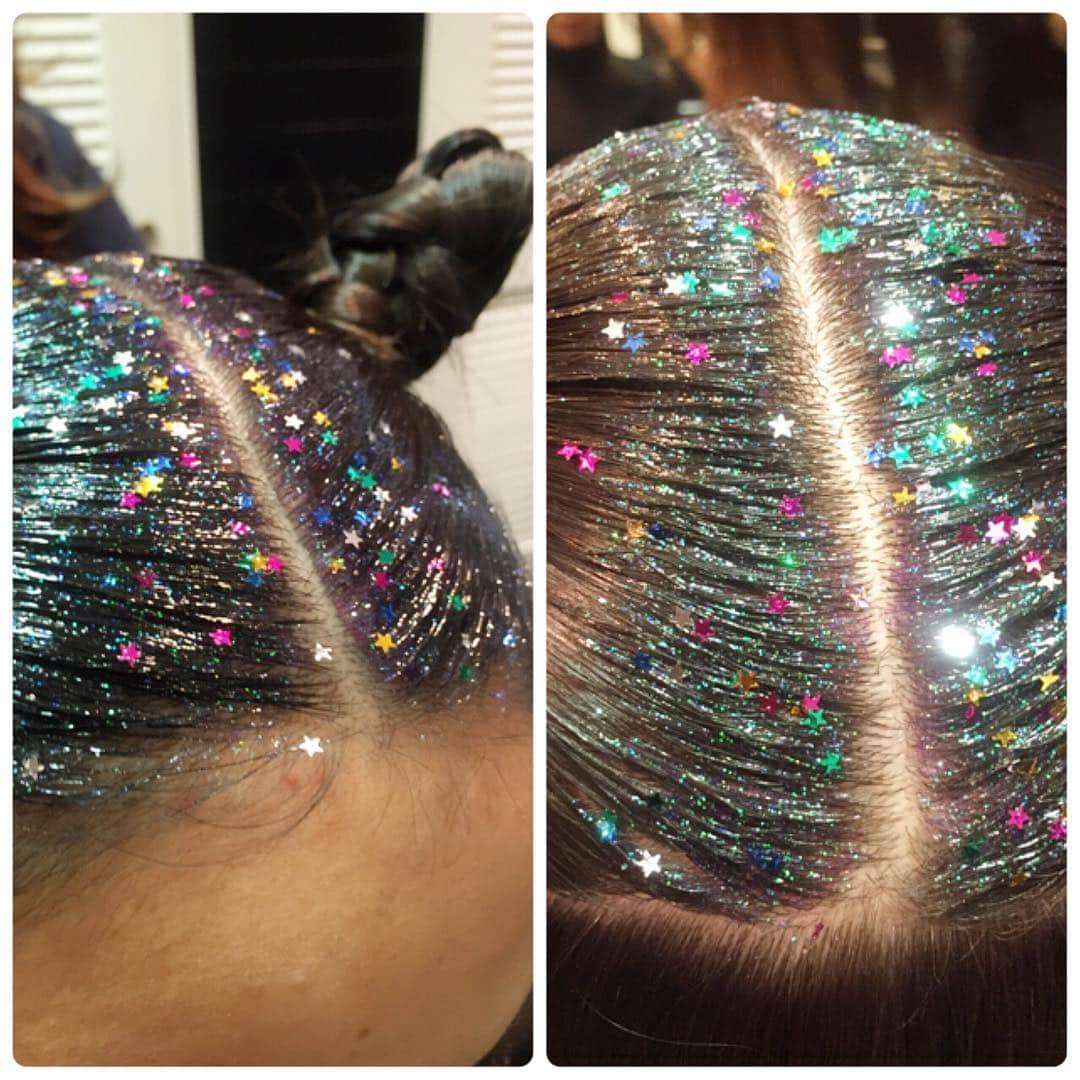 hair_ISMさんのインスタグラム写真 - (hair_ISMInstagram)「グリッタールーツの仕上がりですっ！キラキラしてて綺麗(((o(*▽*)o))) #hair#ヘアー #glitterroots#グリッタールーツ #ism#イズム #パーティやフェスなどにおすすめ」2月14日 22時32分 - hair_ism