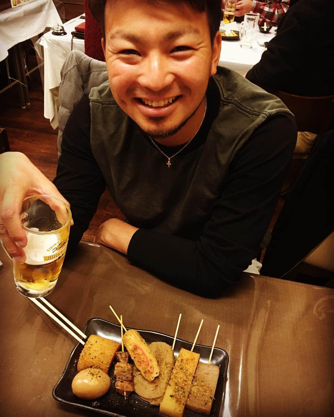 祖父江大輔のインスタグラム：「静岡名物黒おでん」