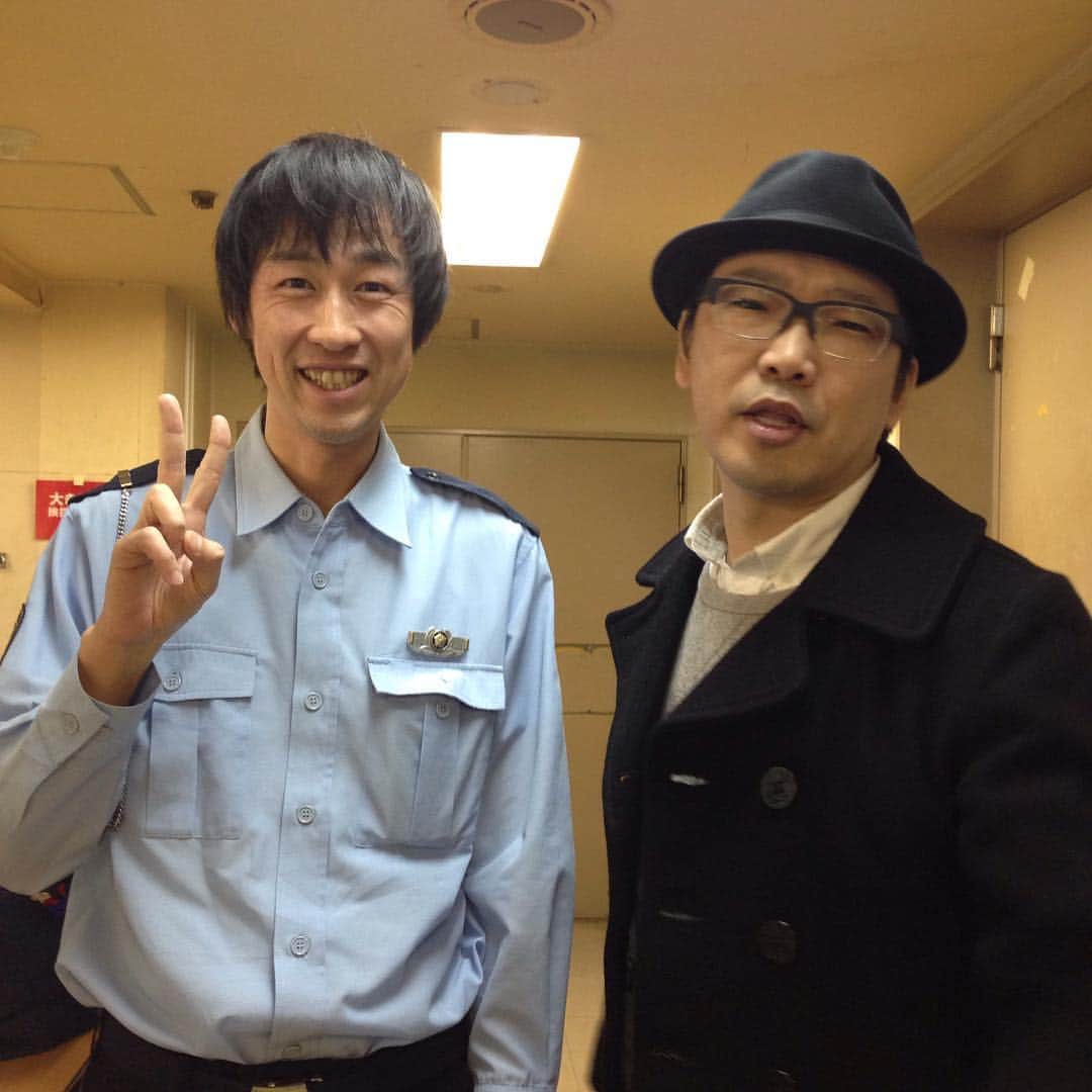 大上邦博のインスタグラム：「最後の舞台ユウキロックが来てくれた。Twitterのとは違うやつ。立ち位置違うとやっぱりちょっと違和感。」