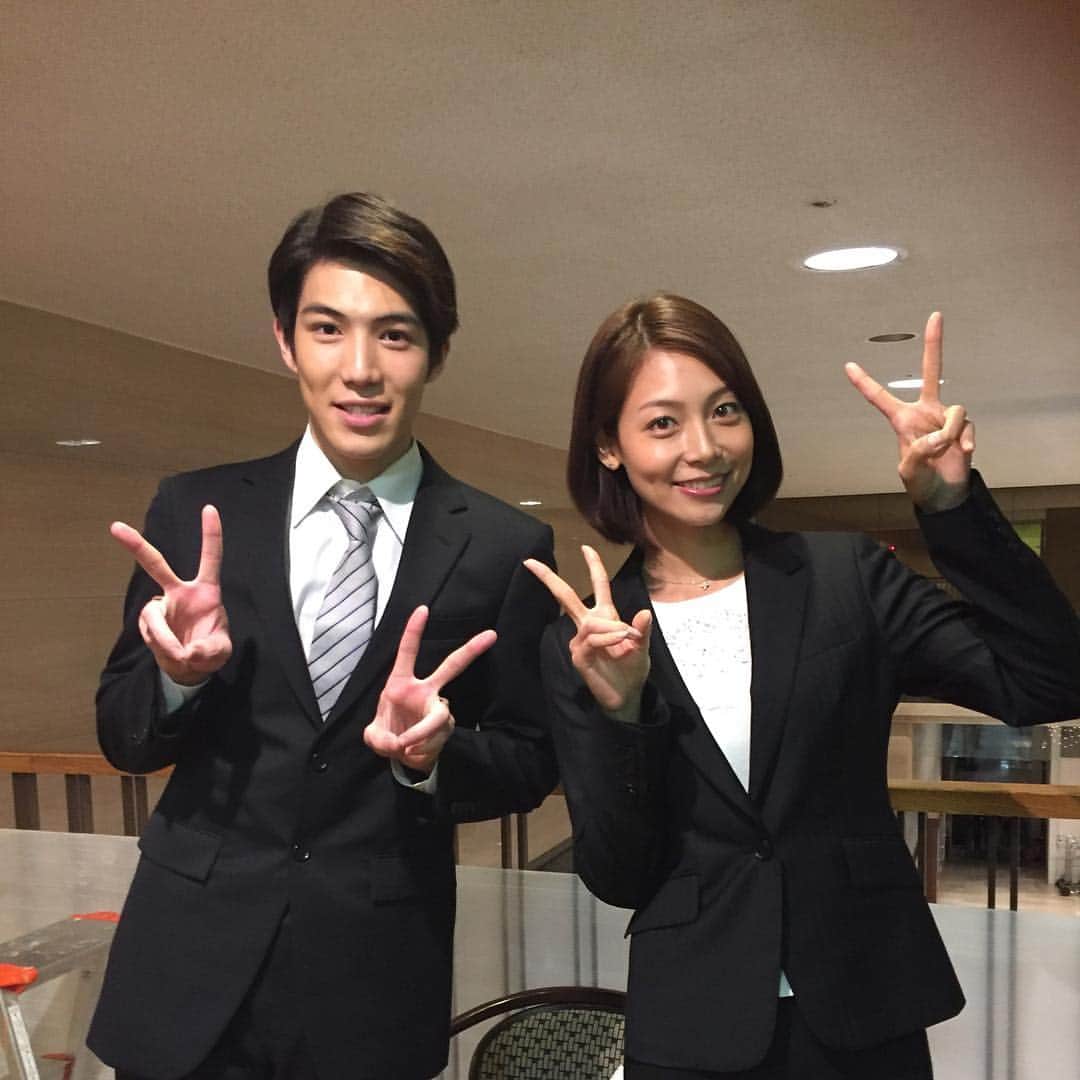 相武紗季のインスタグラム：「事務所の後輩、五十嵐くん👍✨ 共演が続くね〜😆」