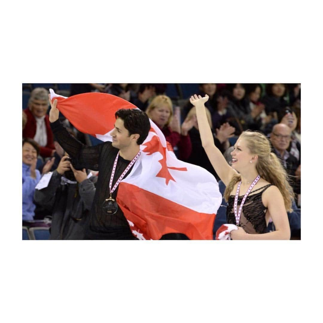 ケイトリン・ウィーバー & アンドリュー・ポジェのインスタグラム：「Fellow Canadian Ice Dancers @tessavirtue17 and @scottmoir14 officially announced their return to competitive skating for the 2016-2017 season. - An exciting addition to the Canadian FS team!  February has been a busy yet exciting month and it brings us even closer to #WCBoston2016, where we see many familiar faces return to the world championships. We're so excited to watch Kaitlyn and Andrew preform as well as #TeamCanada as a whole.  Also a congratulations to K&A on their 4CC bronze!❤️」