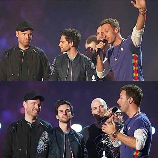 のインスタグラム：「I love Coldplay tbh #coldplay#simonpegg#britsawards#lovethem」