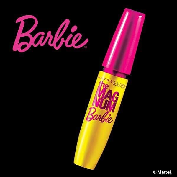 barbie.japanのインスタグラム：「メイベリンニューヨークからBarbieマスカラが新登場☆つけまつげやマツエク無しで、Barbieみたいなドールまつげに。 発売は3月8日、全国のドラッグストア・ＧＭＳ・バラエティストアにて。 【お問い合わせ先】 http://www.maybelline.co.jp/ #barbie #cosme #makeup #maybelline #mascara #eyelash #バービー #コスメ #メイク #メイベリン #マスカラ」