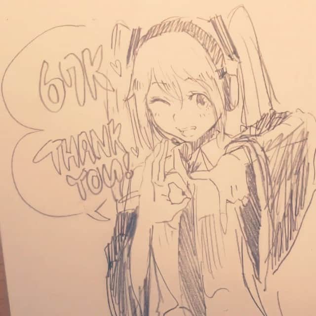 みつまよのインスタグラム：「ありがとうございます！これからも見てあげてください。#67k」
