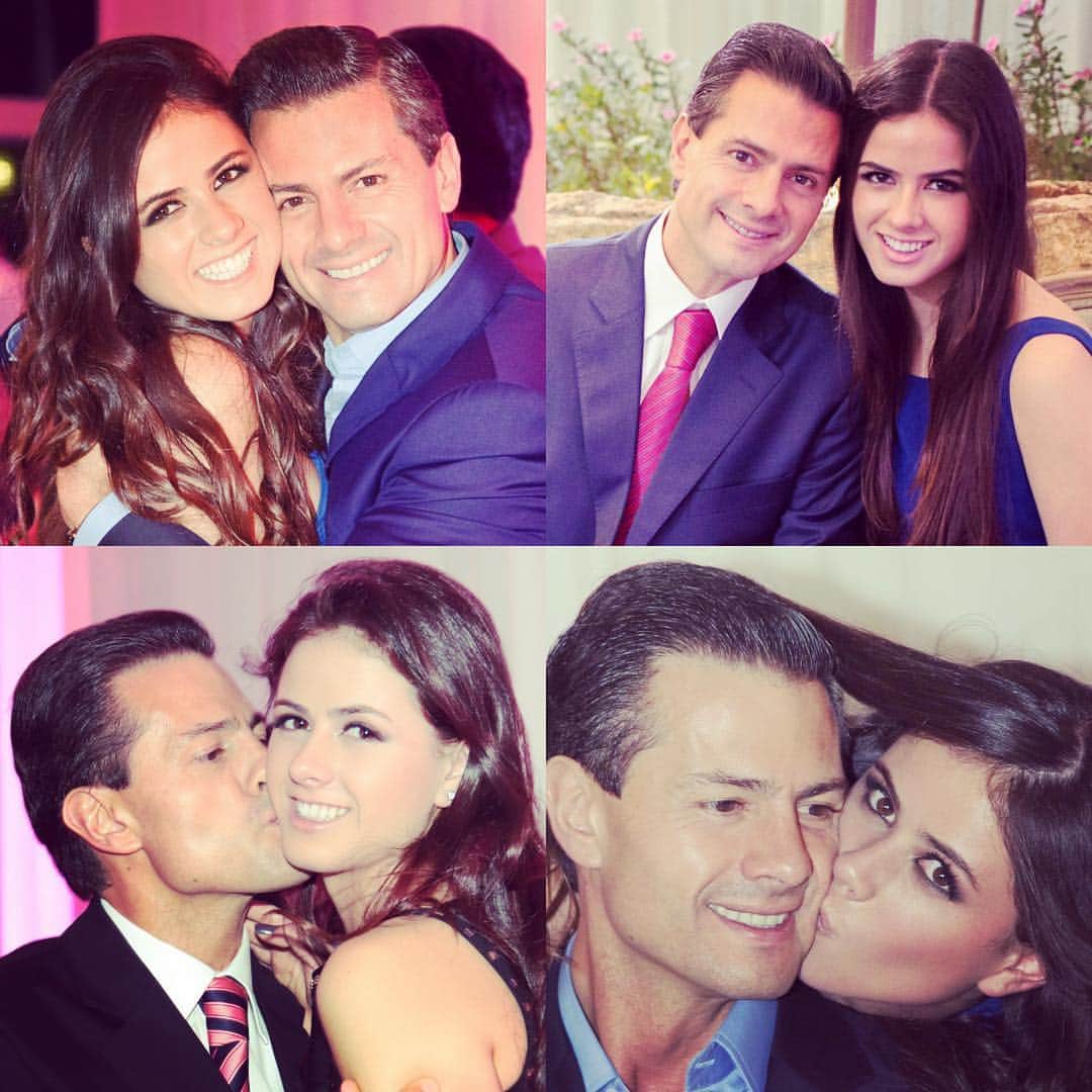 エンリケ・ペーニャ・ニエトのインスタグラム：「Me has hecho profundamente feliz cada uno de los días, desde que naciste. Mi Nicole, Dios te llene bendiciones. Felices 16 años hija, te amo.」