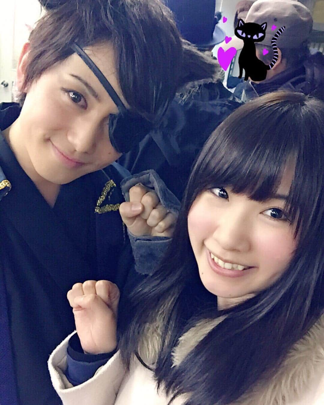 水崎綾のインスタグラム：「のぶニャがの野望番外公演｢ねこ軍議～飼い猫はどいつニャ？～｣観てきた🐾 前回さニャだ信之→今回伊達まシャムねのそうちゃんと🐈 #大千穐楽 #久々で考えすぎ #頭痛い #そして大ハズレ。笑」