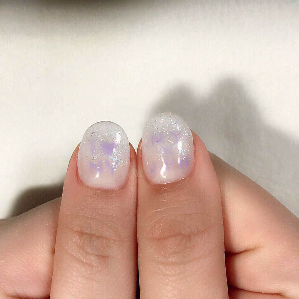 鈴華ゆう子のインスタグラム：「New nail art!!Can you see this? I♡NY. & NY×JPN I made with love.」