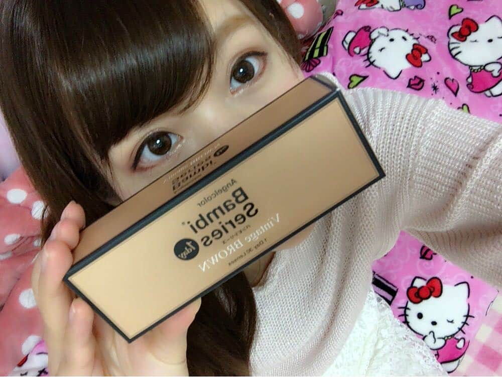 彩乃ななのインスタグラム：「#カラコン変えた #バンビシリーズ #つーちゃんのやつ #ナチュラル」