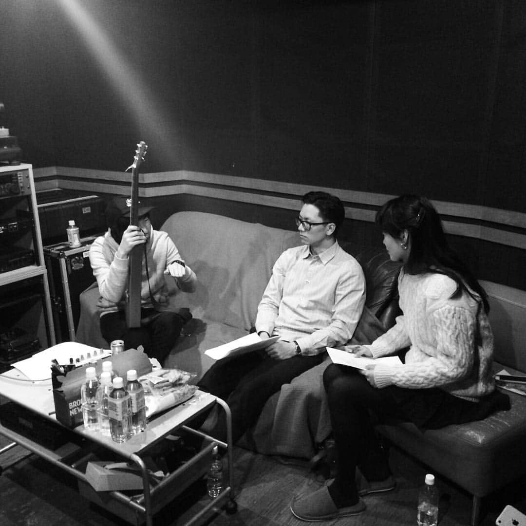 桃野陽介のインスタグラム：「Game ft.田中シェン #Hocori #レコーディング #Duet」